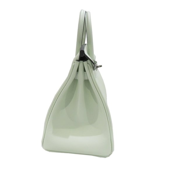 HERMES Hermes Birkin 25 Handbag Vert Fizz Silver Hardware Swift B Stamp C71 W... - Picture 4 of 16